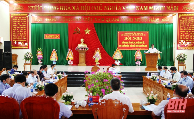 Hội nghị thẩm định xã Phú Lộc  đạt chuẩn nông thôn mới kiểu mẫu