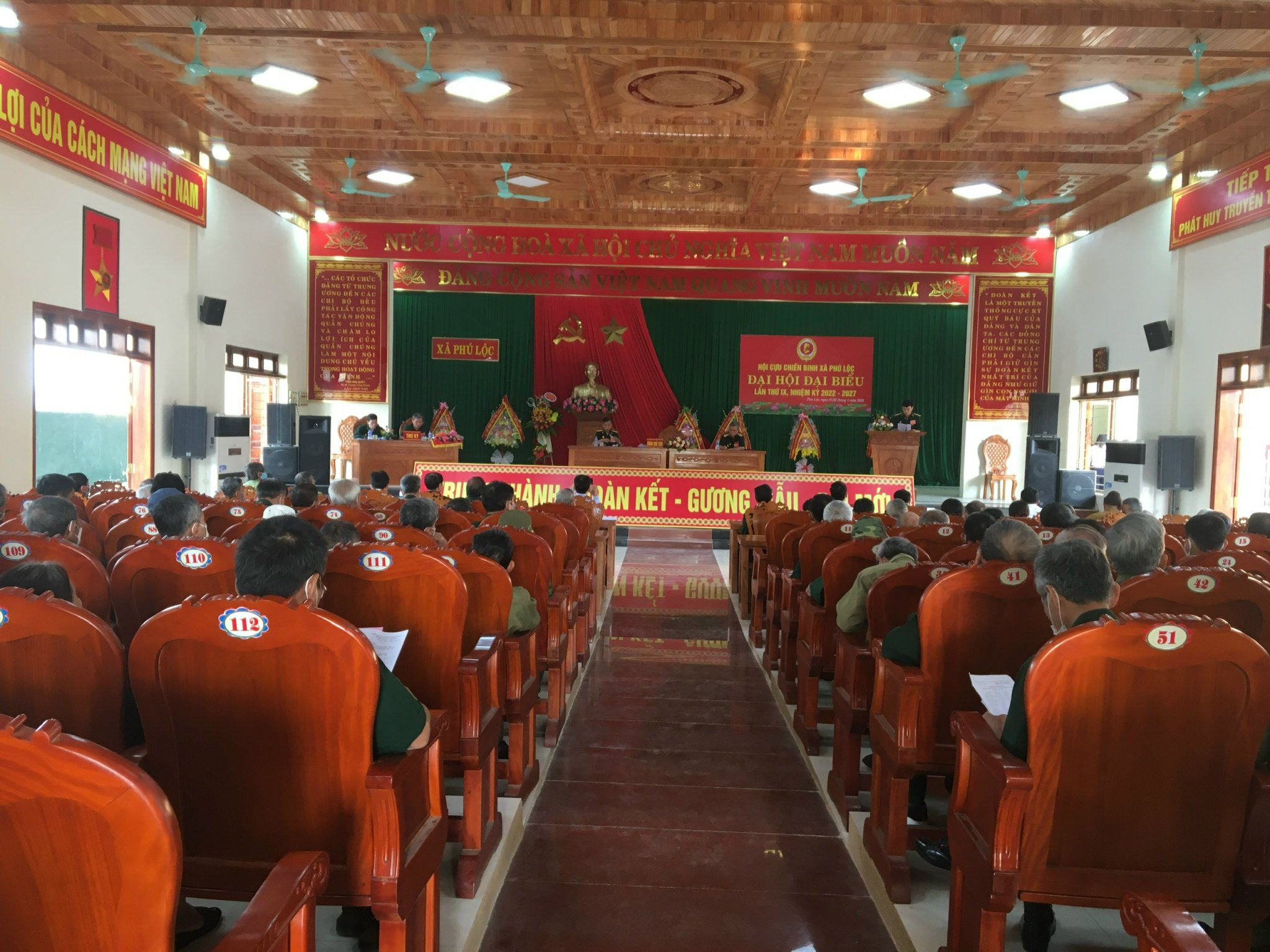 Hội cựu chiến binh xã Phú Lộc tổ chức đại hội đại biểu lần thứ IX, nhiệm kỳ 2022-2027