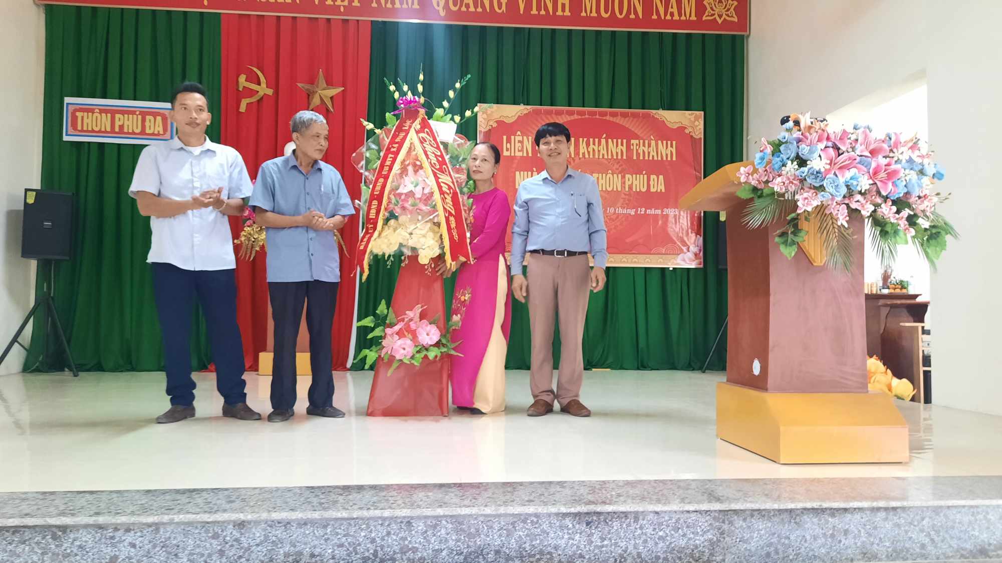 Lễ khánh thành nhà văn hóa thôn Phú Đa xã Phú Lộc