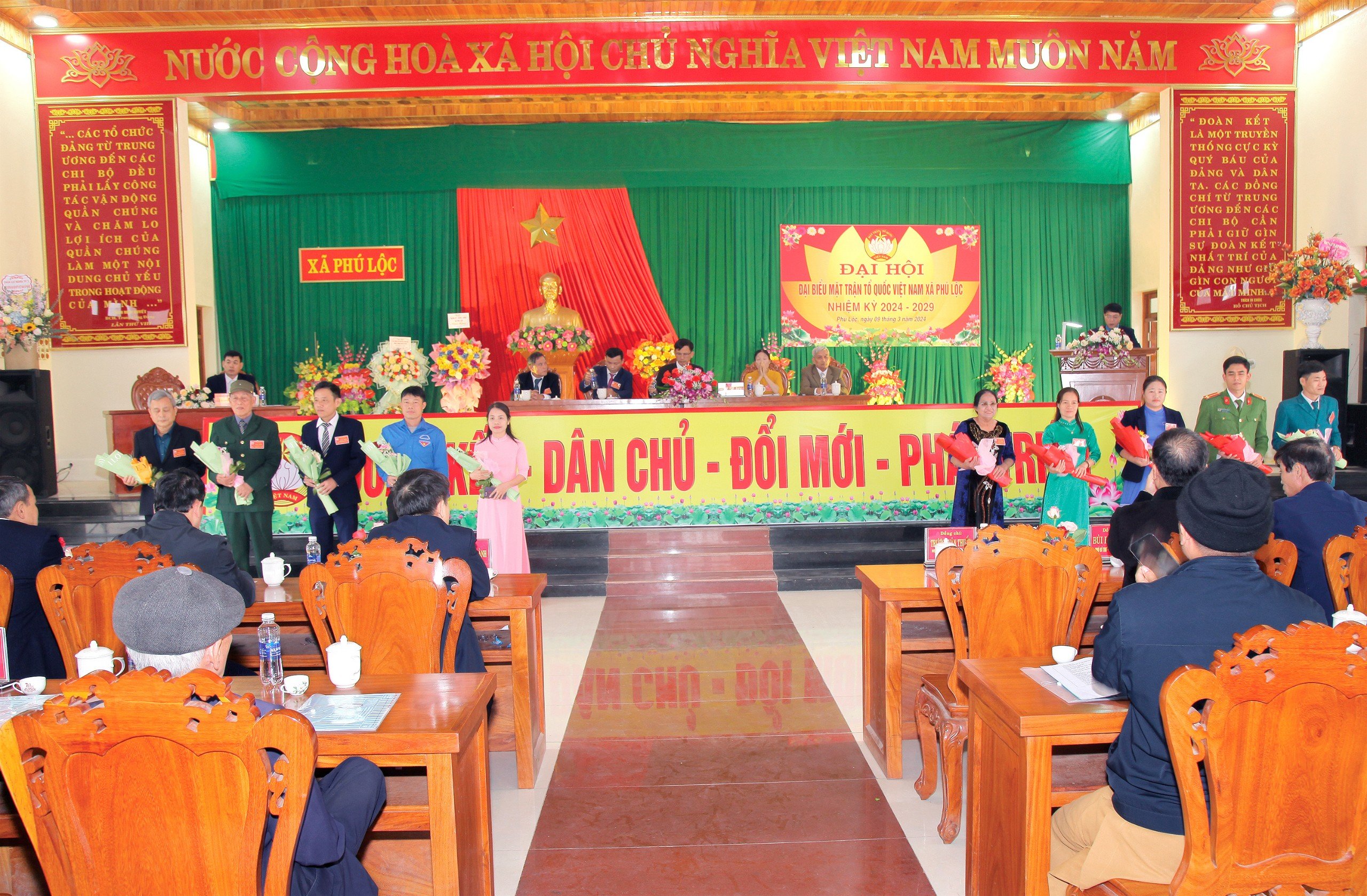 Đại hội Mặt trận Tổ quốc Việt Nam xã Phú Lộc nhiệm kỳ 2024 - 2029 thành công tốt đẹp