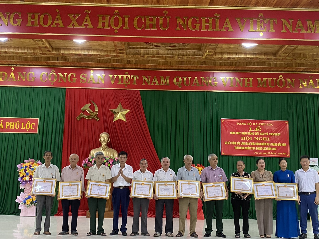 Đảng bộ xã Phú Lộc sơ kết công tác Đảng 6 tháng đầu năm, triển khai nhiệm vụ trọng tâm 6 tháng cuối năm 2024